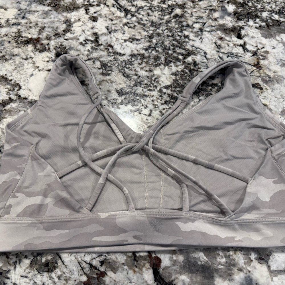 Athleta Gray Camo Sports Bra - Picture 2 of 3